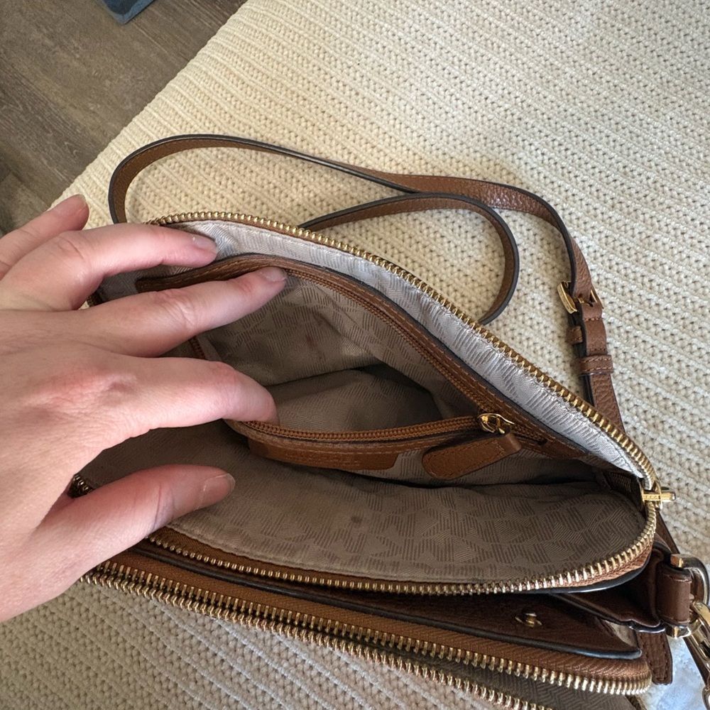 MK Leather Crossbody - Picture 7 of 9
